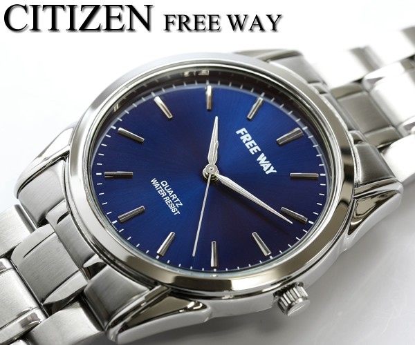楽天市場 Citizen シチズン Cbm Free Way ブルー文字盤 メンズ 腕時計 Cameron