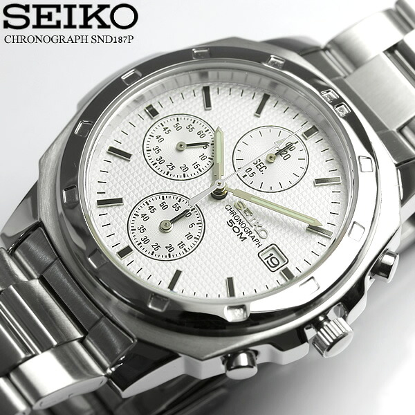逆輸入 SEIKO セイコー クロノグラフ メンズ 腕時計 ウォッチ うでどけい Men's クロノ 海外モデル SND187｜CAMERON 10,164円