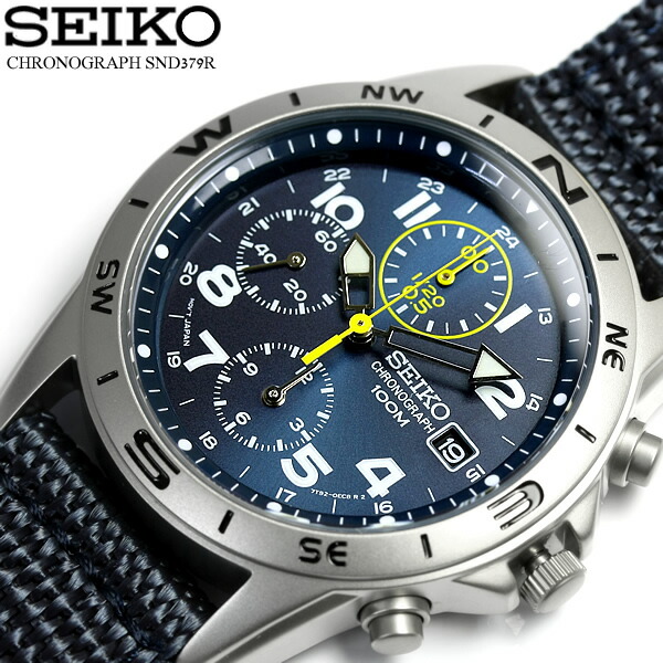 専用700 SEIKO 時計　メンズ　クロノグラフ スモールセコンド デイト　青 楽天市場】＼さらに+9倍☆27日10時迄／ セイコー 海外モデル 逆