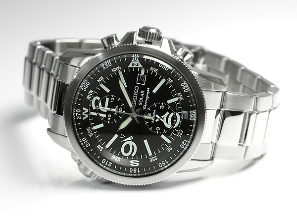 seiko solar chronograph 100m