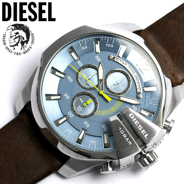 【楽天市場】ディーゼル DIESEL 腕時計 レザー DZ4281 メンズ 腕時計 多針アナログ表示 クロノグラフ 腕時計 MEN'S うで