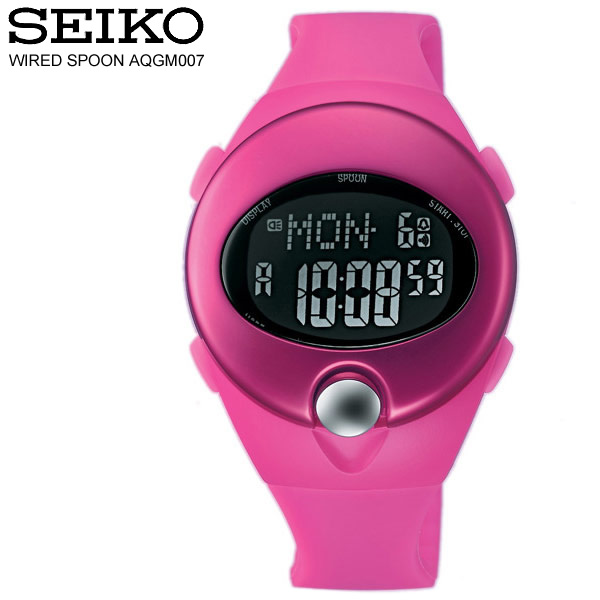 【楽天市場】SEIKO WIRED SPOON セイコー ワイアード スプーン デジタル 腕時計 ピンク AQGM007 レディースウォッチ