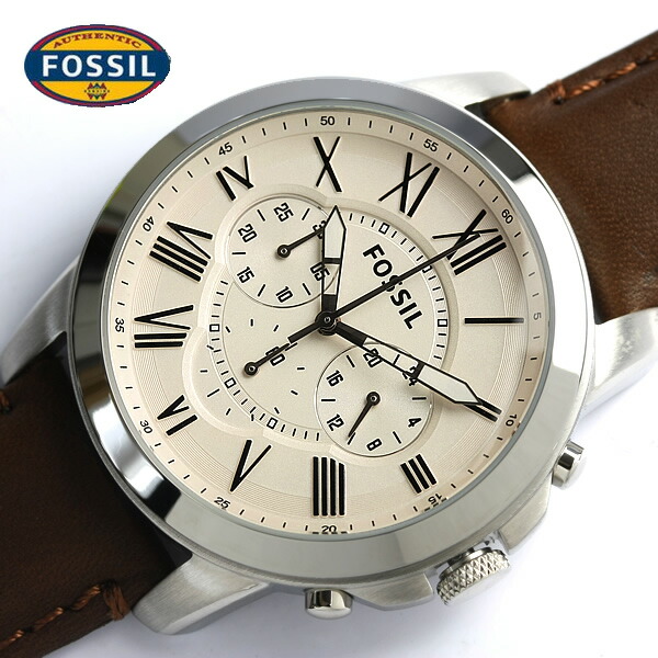 楽天市場 Fossil フォッシル メンズ ウォッチ Men ｓ 腕時計 クロノグラフ レザー 革ベルト Fs4735 Cameron