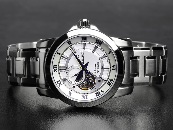【楽天市場】【SEIKO Premier】 セイコー プルミエ 腕時計 メンズ 自動巻き スケルトン オートマティック ホワイト