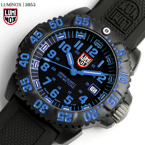 【楽天市場】【送料無料】LUMINOX ルミノックス ネイビーシールズ カラーマークシリーズ 腕時計 メンズ ブルー 3053 LUMI
