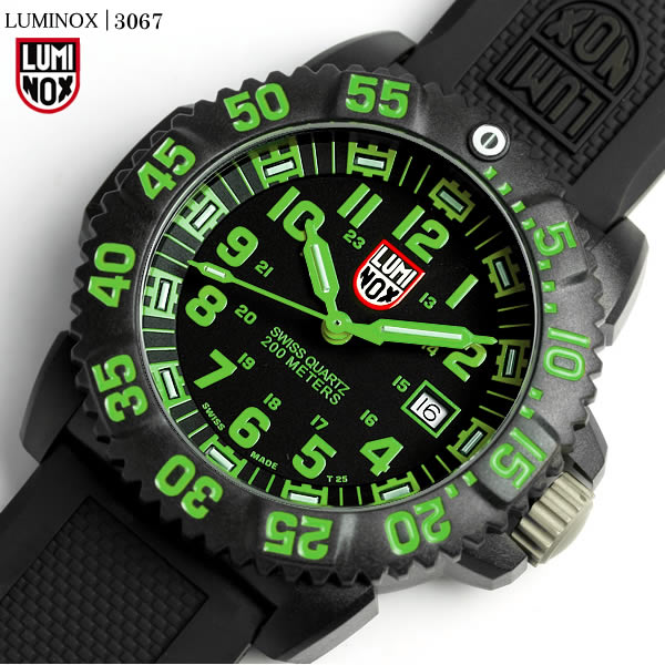 ルミノックス LUMINOX ネイビーシールズ 腕時計 3067 グリーン Yahoo