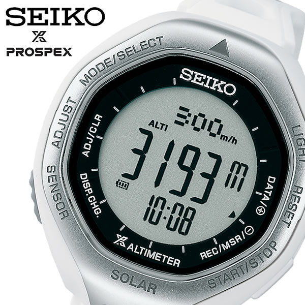 楽天市場 Seiko セイコー プロスペックス Prospex アルピニスト レディース デジタル 腕時計 登山 山 ソーラー 10気圧防水 ストップウォッチ シリコンベルト Sbeb025 Prospex09b Cameron