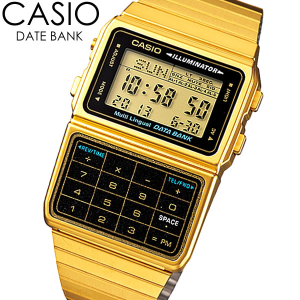 t*o様 カシオ CASIO データバンク DBC-611G ゴールド DATABANK CASIO カシオ データバンク 電卓機能 デジタル腕時計