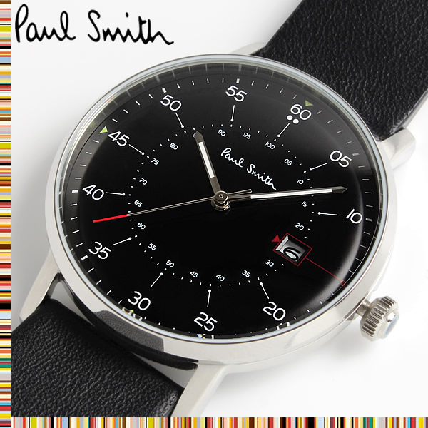 楽天市場 送料無料 ポールスミス Paul Smith ゲージ Gauge クオーツ メンズ 腕時計 レザー ウォッチ クオーツ 3気圧防水 日付カレンダー ステンレス レザーベルト クラシック ファッション P ブラック Cameron