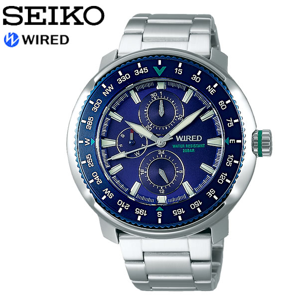 楽天市場】【SEIKO WIRED】 セイコー ワイアード SOLIDITY ソリディティ クオーツ腕時計 メンズ 20気圧防水 多針 ルミブライト  回転ベゼル ハードレックス AGAT418 : CAMERON