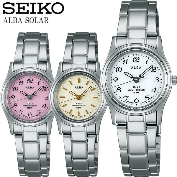 楽天市場 Seiko Alba セイコー アルバ ソーラー腕時計 レディース 女性用 10気圧防水 ステンレス ハードレックス 華奢 シンプル ブランド Alba05 Cameron