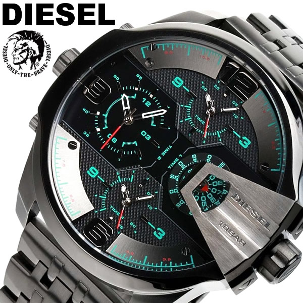 楽天市場 送料無料 Diesel ディーゼル 腕時計 ウォッチ メンズ 男性用 クオーツ 10気圧防水 ビッグフェイス クロノグラフ ブラック Dz7372 Cameron