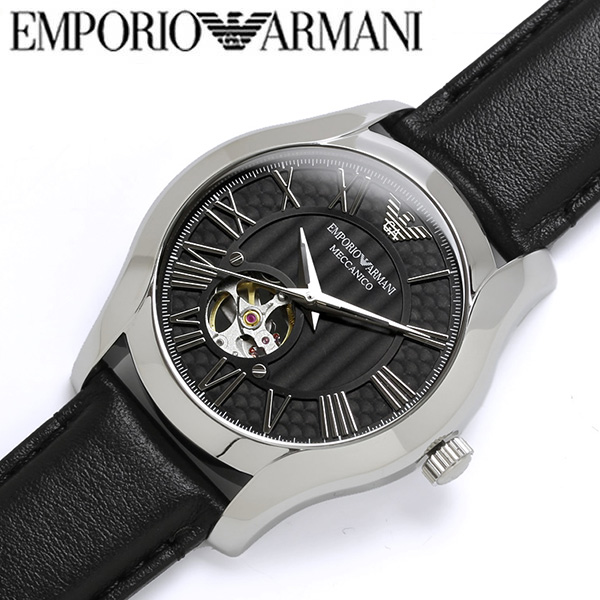【楽天市場】【EMPORIO ARMANI】 エンポリオ アルマーニ 腕時計 メンズ 男性用 スケルトン 自動巻き オートマチック レザー