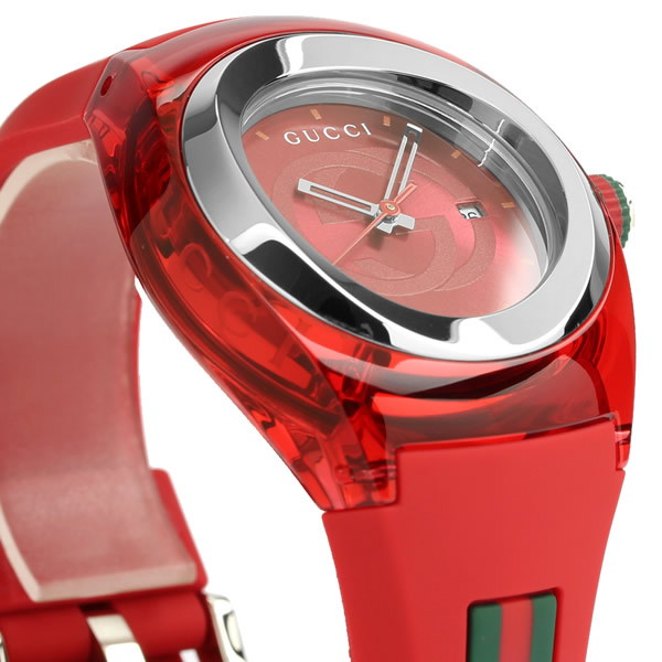 人気ブランドを Gucci グッチ 腕時計 ウォッチ ラバー メンズ レディース レッド 36mm 日常生活防水 クオーツ ファッション ブランド ギフト 贈り物 プレゼント Ya Cameron 激安特価 Www Washingtonfloodinsurance Org