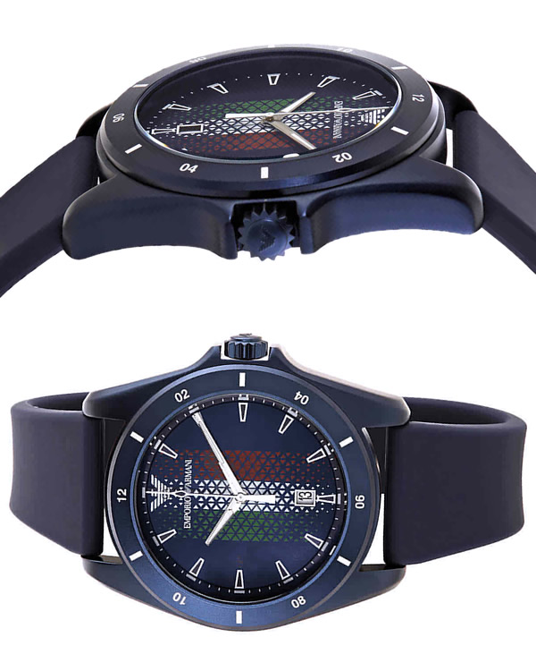 腕時計 GRANDEUR グランドールプラス メンズウォッチイタリアンレザーバンドシリーズ グリーン GRP001W7