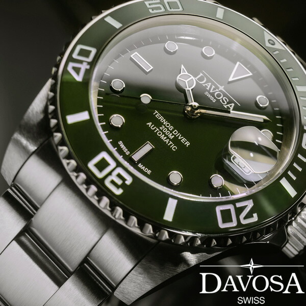 【ほぼ新品】DAVOSA/ダボサ/腕時計/メンズ/自動巻ダイバーズ/シーマスター スイス時計ブランド「DAVOSA（ダボサ）」より、人気シリーズの