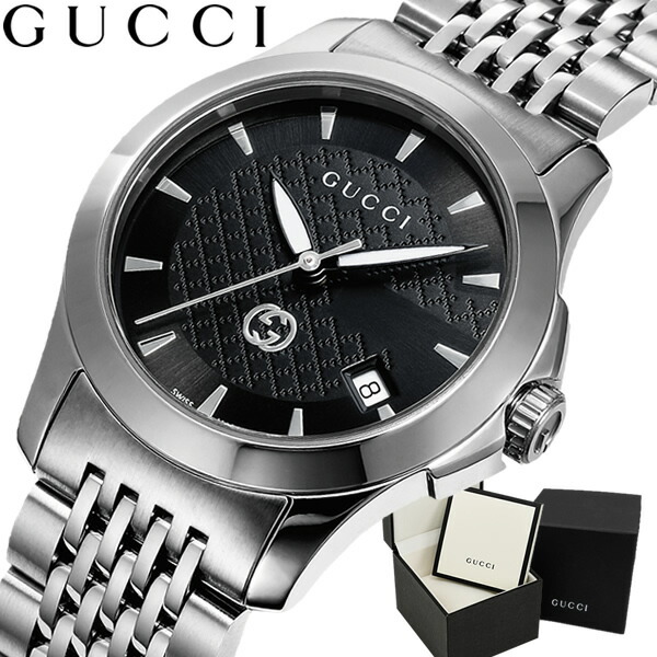 【楽天市場】グッチ 腕時計 メンズ 時計 GUCCI Gタイムレス 40mm ブラック スイス製 ブランド 人気 ウォッチ ギフト
