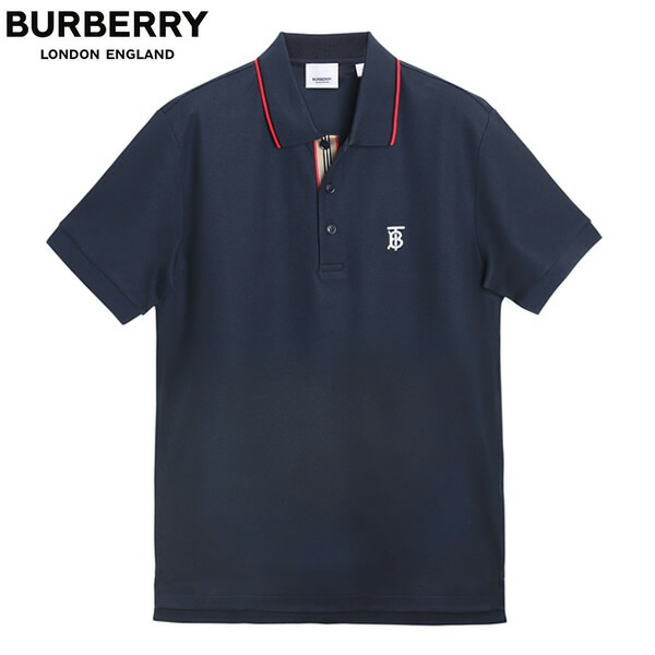 工場直送 楽天市場 Burberry バーバリー ポロシャツ メンズ ブランド アパレル 服 ワンポイント 鹿の子 刺繍 Tb 通気性 半袖 ネイビー Cameron 正規品 Caronova Sa Com