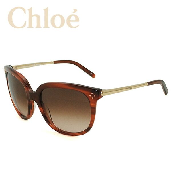 楽天市場】Chloe クロエ サングラス レディース ストライプブラウン