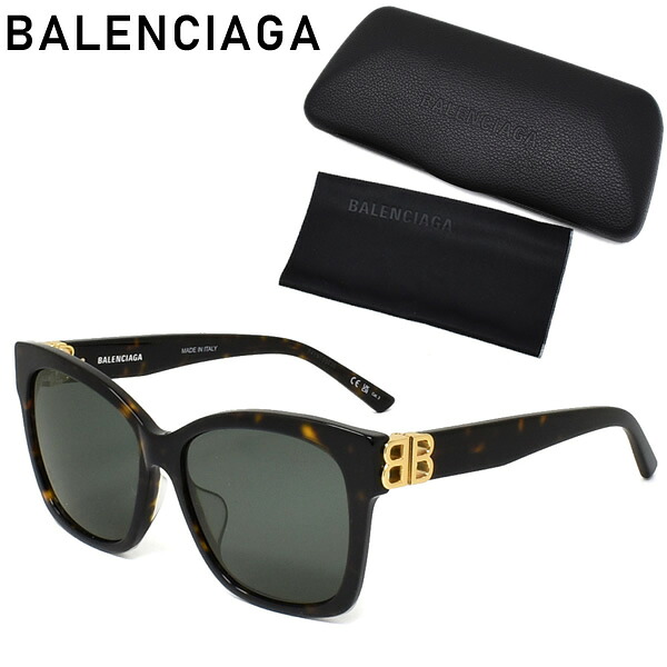 バレンシアガ サングラス メンズ レディース ブランド アイウェア UVカット ユニセックス ケース付 BALENCIAGA アジアンフィット BB0102SA-002