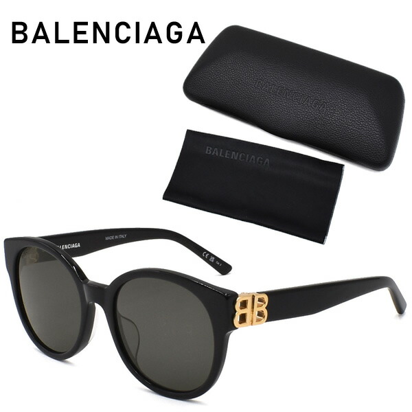 BALENCIAGA ブラック サングラス ケース付き BALENCIAGA ブラック サングラス ケース付き