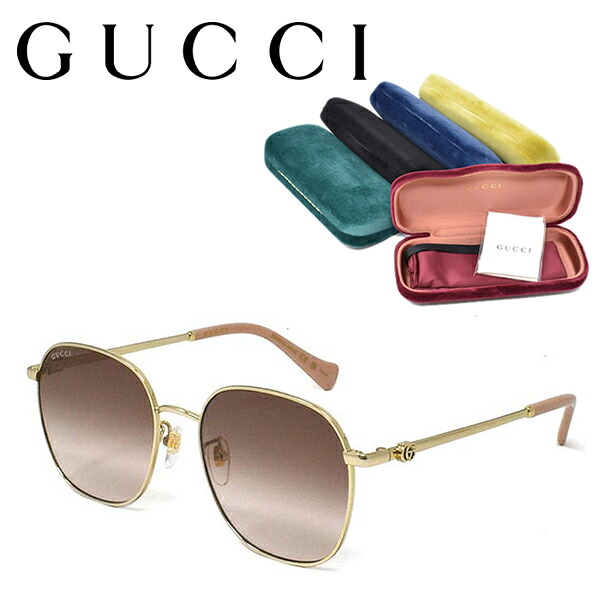 GUCCI グッチ サングラス アイウェア ブランド UVカット レディース 夏 日よけ 日焼け対策 GG1142SA-002