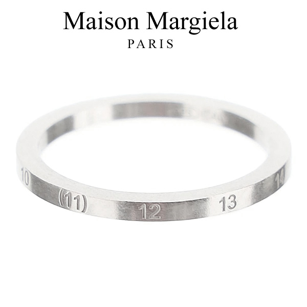 【楽天市場】MAISON MARGIELA メゾンマルジェラ リング 指輪 シルバー ナンバリング ロゴ メンズ レディース ブランド