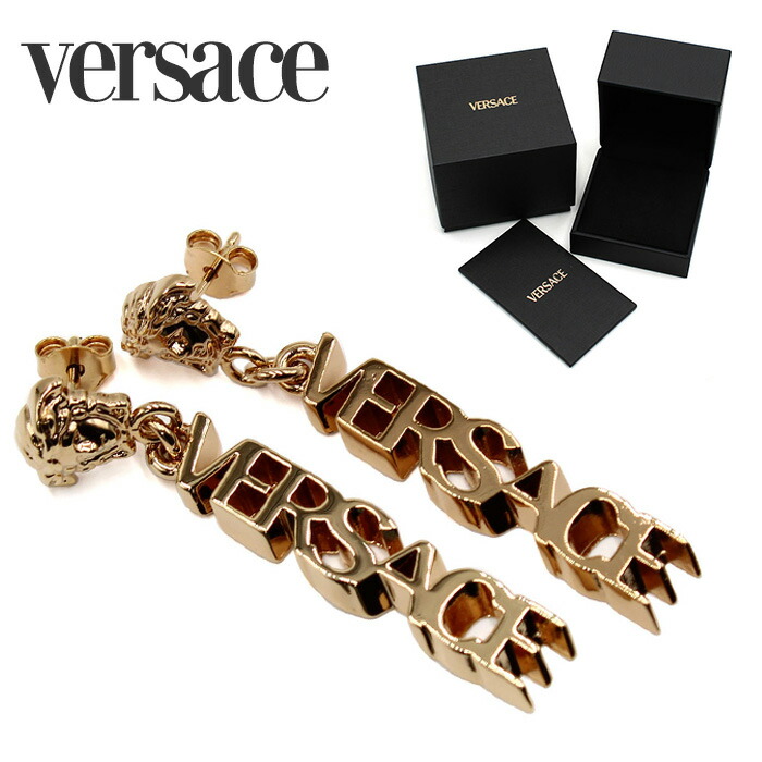 楽天市場】VERSACE ヴェルサーチ フープピアス 1009583 1A00620