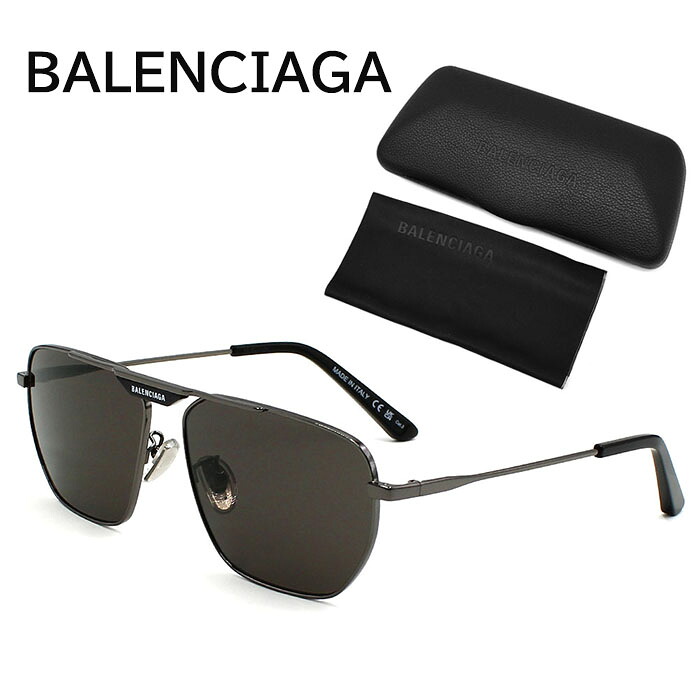 バレンシアガ サングラス メンズ レディース ブランド アイウェア UVカット ユニセックス BALENCIAGA BB0298SA-001｜CAMERON