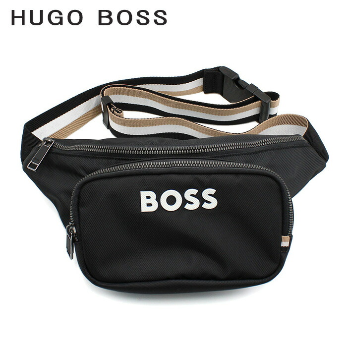 新品 HUGO BOSS ボディバッグ ウエストポーチ 黒 ブラック Amazon | [ヒューゴ ボス] ウエストポーチ ボディバッグ