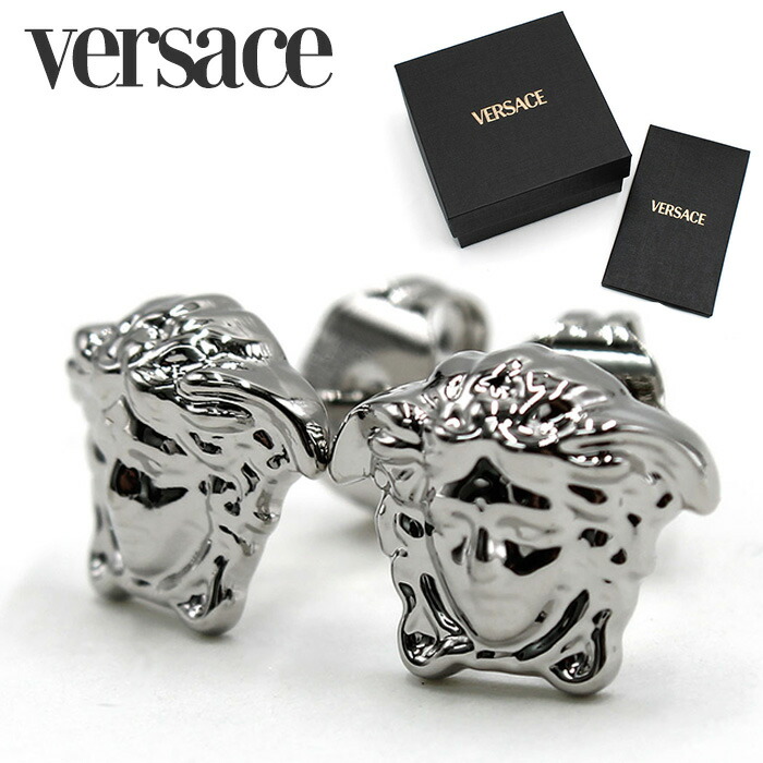 楽天市場】VERSACE ヴェルサーチ フープピアス 1009583 1A00620 メンズ