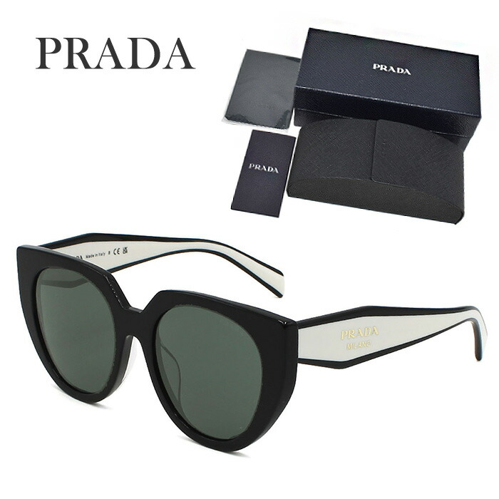 プラダ PR14WSF 09Q5S0 53 サングラス ダークグレー ブラック Prada Sunglasses Unisex Black PR14WSF-09Q5S0-53 | Sakurawatches.com