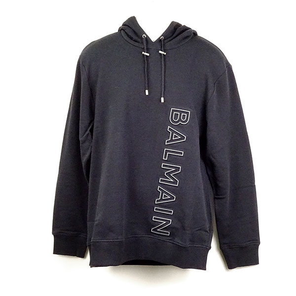 バルマン パーカ メンズ BALMAIN BH0JT046BC22 SIZ ブラック サイズL