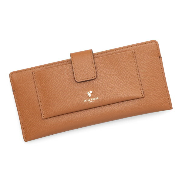 ペレボルサ 札入れ レディース PELLE BORSA フレンチカーフ スリムウォレット 3303 CA 駱駝 レディース財布-バッグ・小物・ブランド雑貨