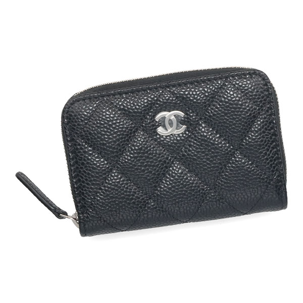 ポンちゃん様CHANEL ジップコインパース　新品未使用　ブラック　レア ポンちゃん様CHANEL ジップコインパース 新品未使用 ブラック