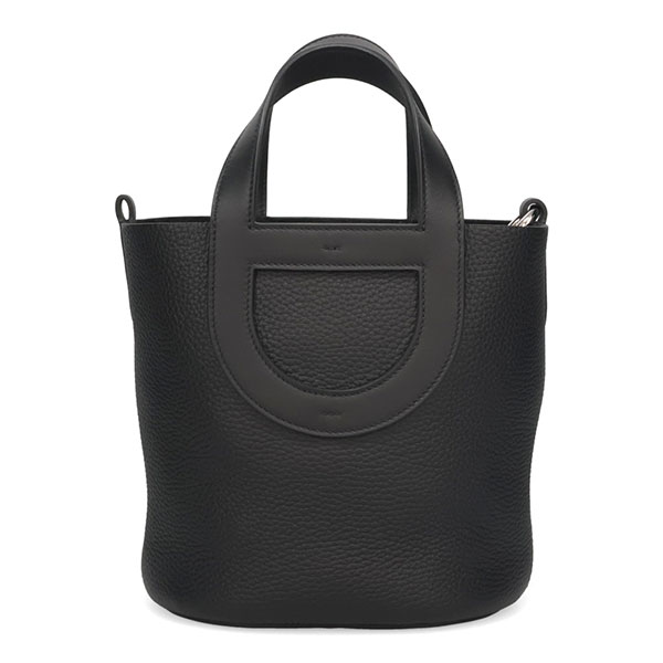 エルメス インザループ 18 HERMES トリヨンクレマンス+ヴォースイフト ブラック シルバー金具 084274 W刻印