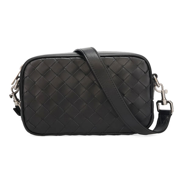 ボッテガヴェネタ ラージ カセット 743623 V2ZN1 8803 ブラック BOTTEGA VENETA ボッテガヴェネタ 財布 三つ折り財布 CASSETTE