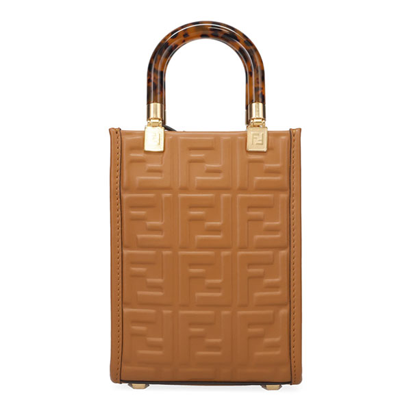 フェンディ 御徒面子 レディース FENDI 太陽の光 ショッパー ミニ 8BS051 AMCI F0NYJ 赤銅色