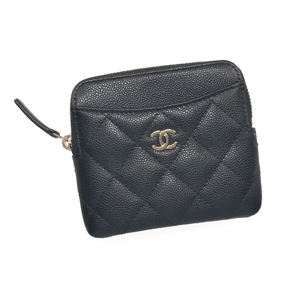 CHANEL ダークブラウン CCロゴケース CHANEL ダークブラウン CCロゴケース