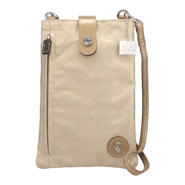 ペレボルサ バッグ レディース PELLE BORSA アライブ パスポートサイズショルダーバッグ 4306 GO ゴールド|カミーノ