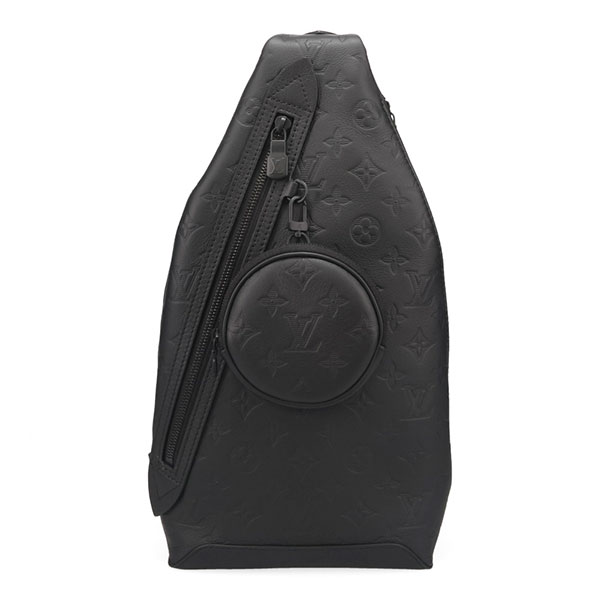 ルイヴィトン 御徒面子 メンズ LOUIS VUITTON モノグラムシャドウ デュオスリングバッグ 黒いこと M21890