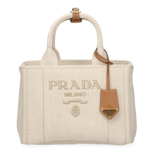 最終価格！削除前　プラダ　ハンドバッグ　ガマ口　コットン　アイボリー系　レア imgrc0111063381.jpg