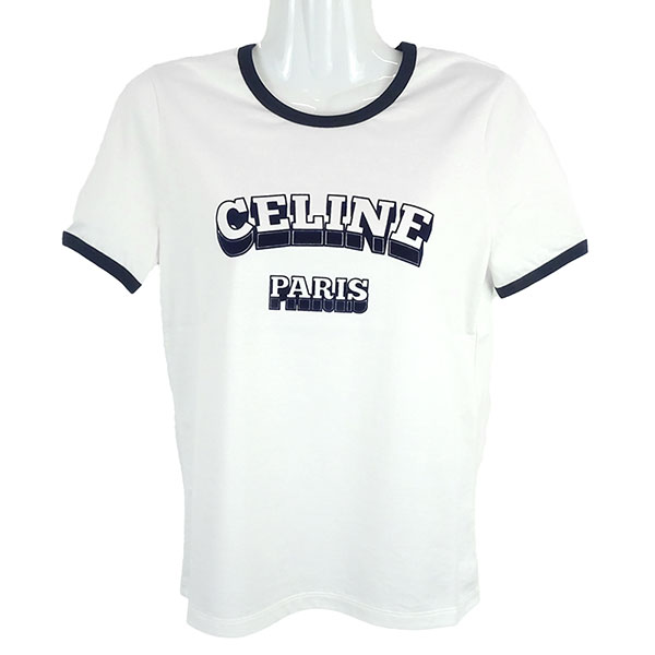 CELINE オリーブグリーン クロップドTシャツ CELINE オリーブグリーン クロップドTシャツ