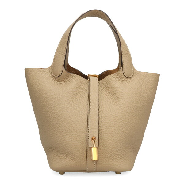 エルメス ピコタン PM 18糎 HERMES トリヨンクレマンス トレンチ ゴールド金具 056289 K目じるし