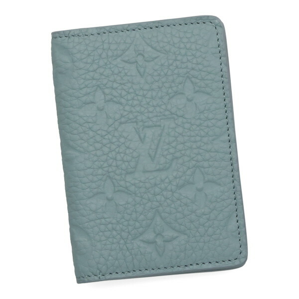 ルイヴィトン 歌留多容れもの メンズ LOUIS VUITTON トリヨンレザー オーガナイザードゥポッシュ ミスティレイクグリーン M13973