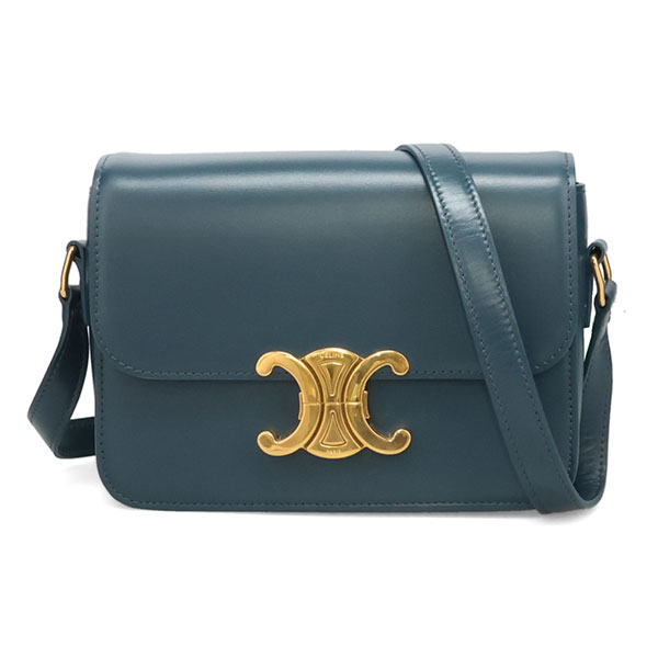セリーヌ 御徒面子 レディース CELINE 青少年 トリオンフ 御徒面子 18842 3BF4 07PO ブルーペトロール バッグ-ショルダーバッグ・メッセンジャーバッグ-バッグ・小物・ブランド雑貨