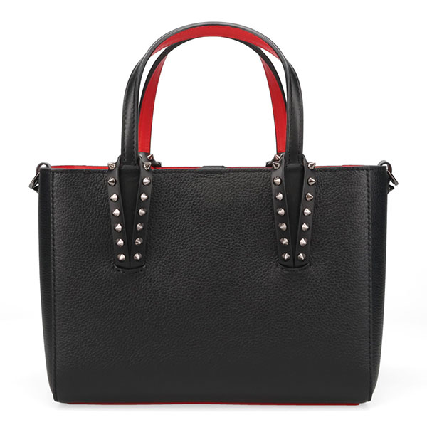 クリスチャンルブタンかごバッグ ブラック/レッド クリスチャンルブタンかごバッグ ブラック/レッド クリスチャン