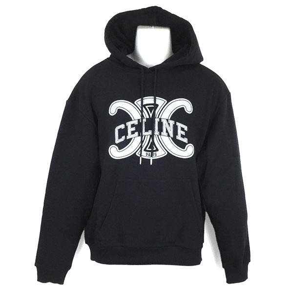 CELINE　セリーヌ　パーカー　XL ブラック　黒 CELINE セリーヌ パーカー 黒 L 4601824M0113 (CELINE/パーカー