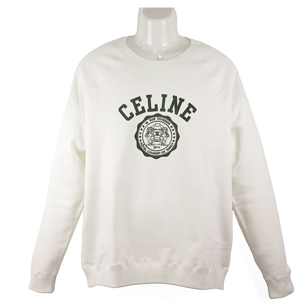 超美品✨セリーヌ　スウェット　ホワイト　Lサイズ 楽天市場】CELINE セリーヌ トレーナー 2Y87D649W.02LQ レディース