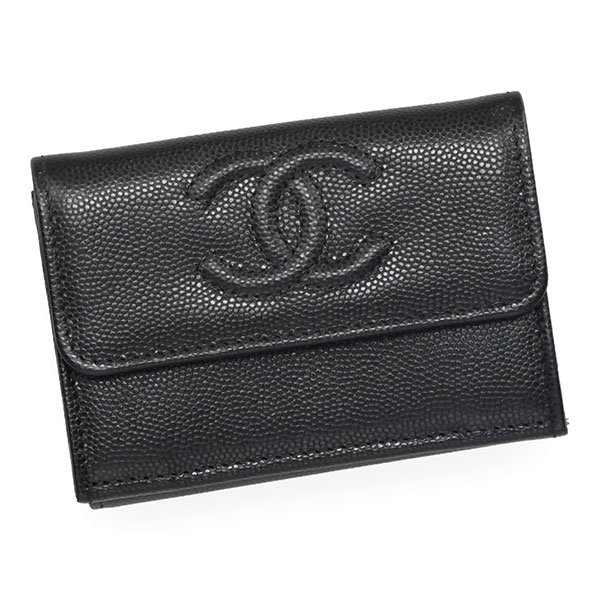 シャネル 財布 レディース CHANEL スモールフラップウォレット AP4655 B20633 94305 ブラック